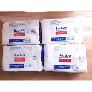 COPY - 4 Pack Bactive Desinfectant wipes 4 X 80 Pk 320 Wipes